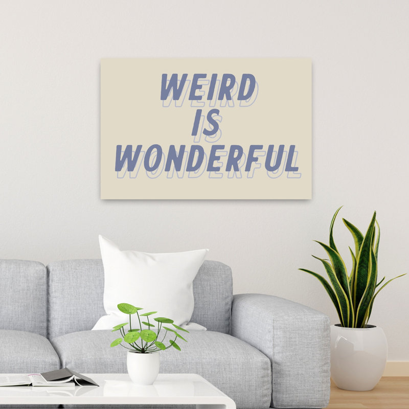 «Weird Is Wonderful Abstract», art contemporain, H 36 po x l 24 po