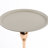 Metal Pedestal Table - Tail Inspired Living Room Design Coffee Table, Side Minimalist For Bedroom, Matte Gray Finish