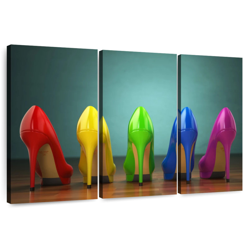 Shuttleworth Rainbow Heels, 28" H x 45" W