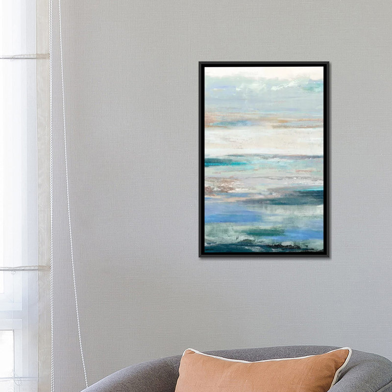 " Waves " by PI Galerie, 40" H x 26" W x 1.5" D, Wrapped Canvas, No Mat