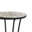 Table d'appoint de patio avec tablette