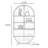 Creative Fashion Arched Display Cabinet
