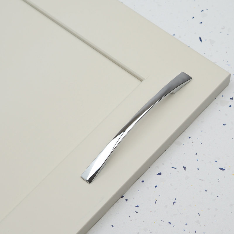Polished Chrome Bow Handle, 128mm