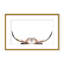 Nature Inspired Peeking Longhorn Cow by  - Picture Frame Photograph on Paper-81388112-131286414-131286418