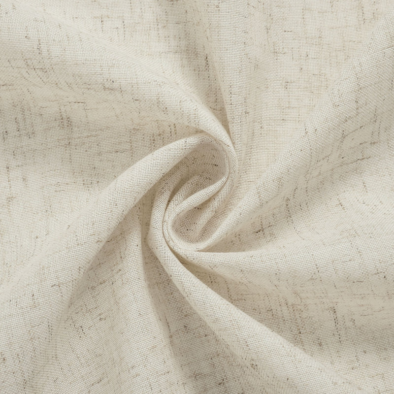  Paire de rideaux semi-transparents avec pattes Draycott, Naturel, L 52 po x L 90 po
