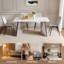Chaise rembourrée en similicuir moderne-204951179