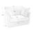 Set of 2 Slipcovered Armchairs Accent Chair Living Room Chair Reading Chair Bedroom Chair-708075828