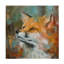 Animaux renard sur toile-1481582971