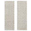 Ensemble de 2 décorations murales géométriques en bois blanc l 16 po x H 48 po