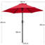 Charlean 226cm Tilt Parasol-270662805