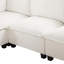 Canapé modulaire en forme de U de 90 po avec canapé repose-pieds