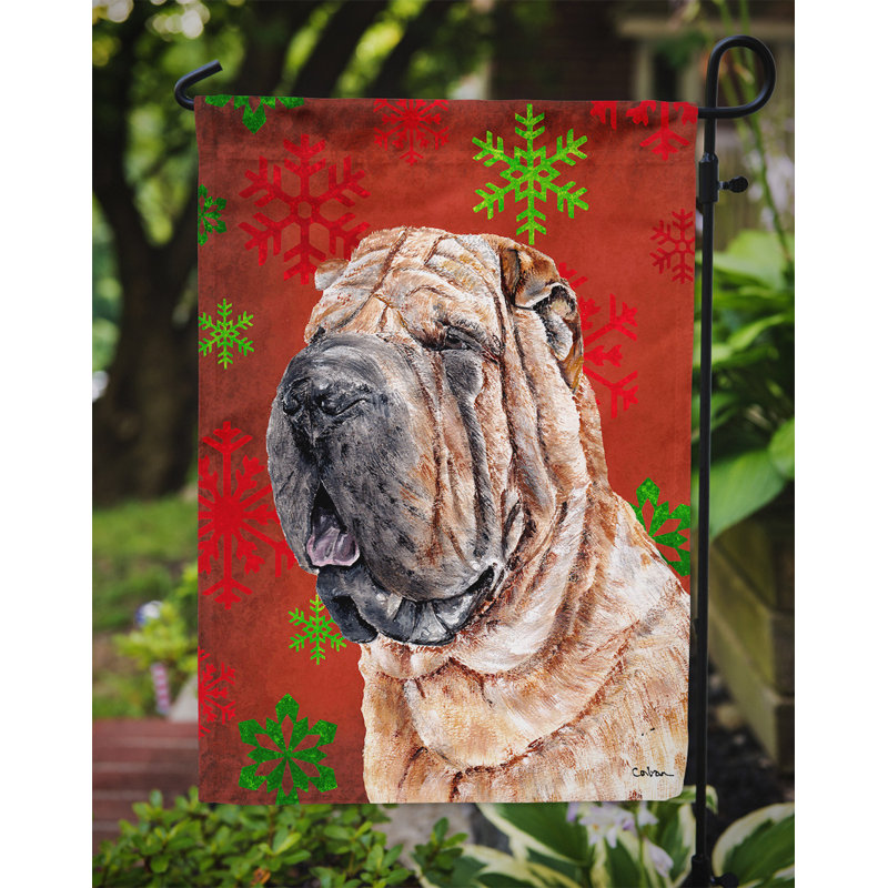 Drapeau rouge et vert Vart, Shar-pei