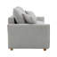 Canapé modulaire moderne en chenille gris avec canapé-lit et espaces de rangement spacieux