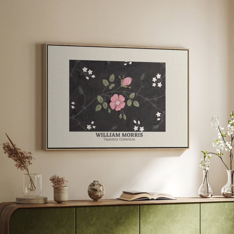 "Vintage Abstract - L III" sur toile, Toile avec cadre flottant brun, H 41 po x l 27 po x P 2 po