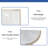 SOUEEUM 15'' Vitreous China Rectangular Bathroom Sink with Overflow