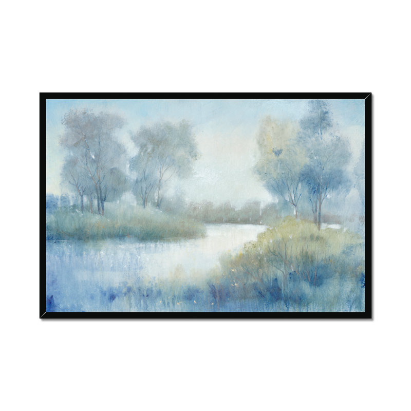 Morning at the Pond II by Timothy O' Toole - Painting Print, 55cm H x 80cm W, Black Single Picture Framed Paper