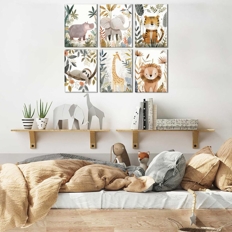 6 Piece Wrapped Canvas Print