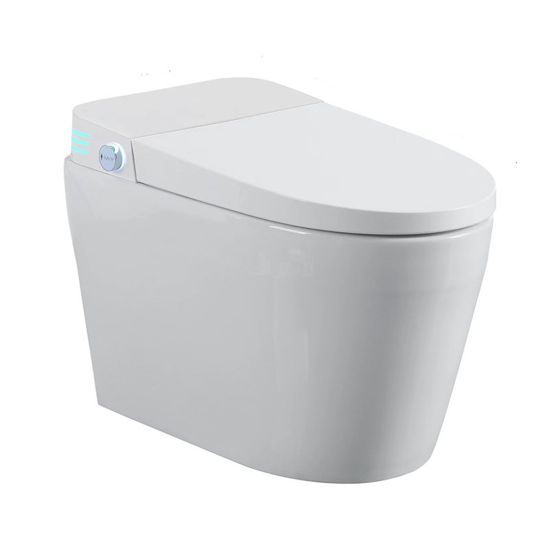 Toilettes intelligentes modernes sans réservoir, bidet en céramique compact pour le bain à la maison