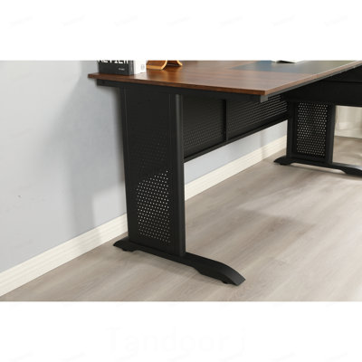 Bureau d'ordinateur, bureau de 63 pouces, bureau de jeu à 2 tiroirs pour bureau personnel, bureau, bureau simple moderne, structure en métal