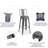 Counter Stool with Metal Frame-56387927