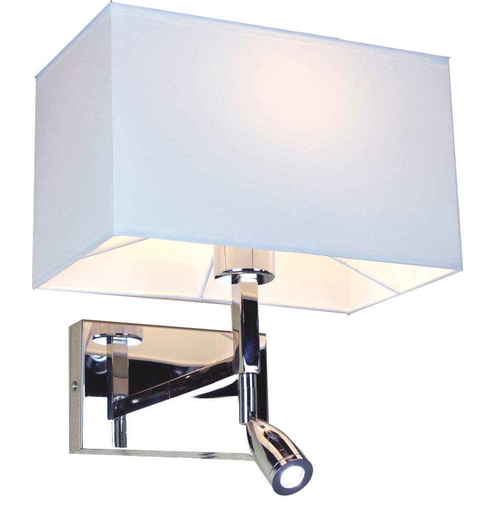 LED-Wandleuchte mit Arm 2-flammig