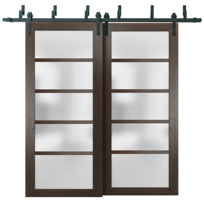 Portes coulissantes en bois givré Quadro