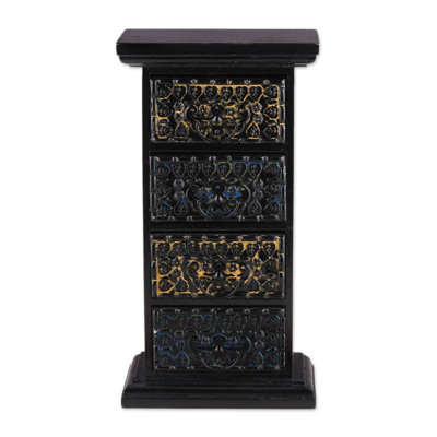 Wood Jewellery Box + Drawers
