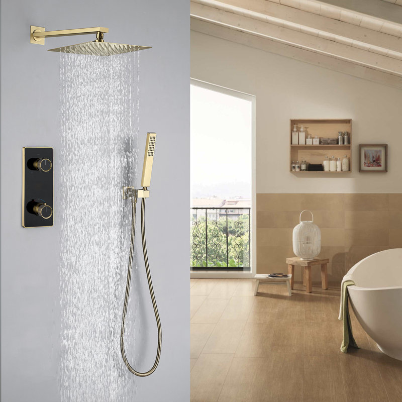 Système de douche complet avec valve brute