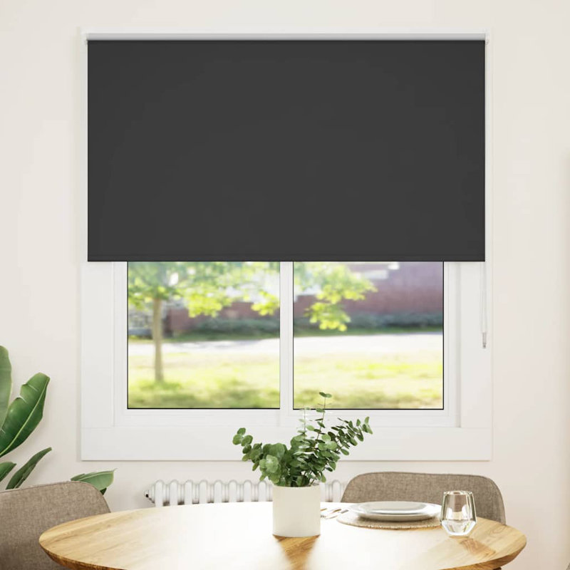 Roller Blind, Black, 135cmW x 150cmL