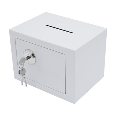 Petit coffre-fort avec fente, coffre-fort pour armoires, sécurité pour la maison et le bureau avec 3 clés mécaniques