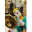 Statue de clown Benninger jouant d'un instrument