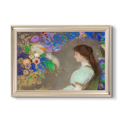 Portrait of Violette Heymann, 1910 - Odilon Redon - Toile encadrée sur mesure