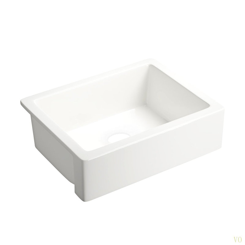 Évier de cuisine à tablier frontal 24 po x l 19 po