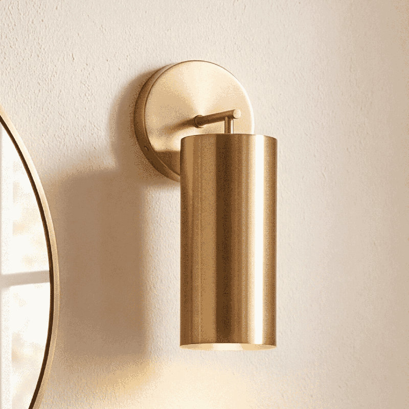 Lio 1-Light Wall Sconce in Noble Brass by Breegan Jane