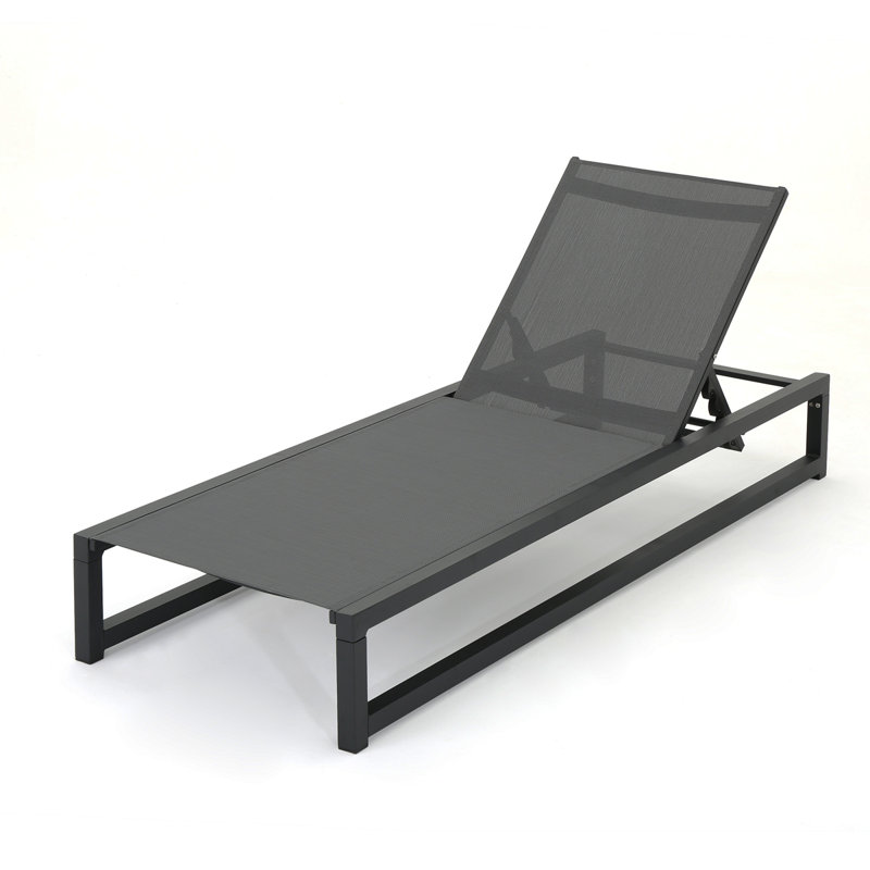 VENICE CHAISE LOUNGE( SET OF 2 ), Gray, Black, 2