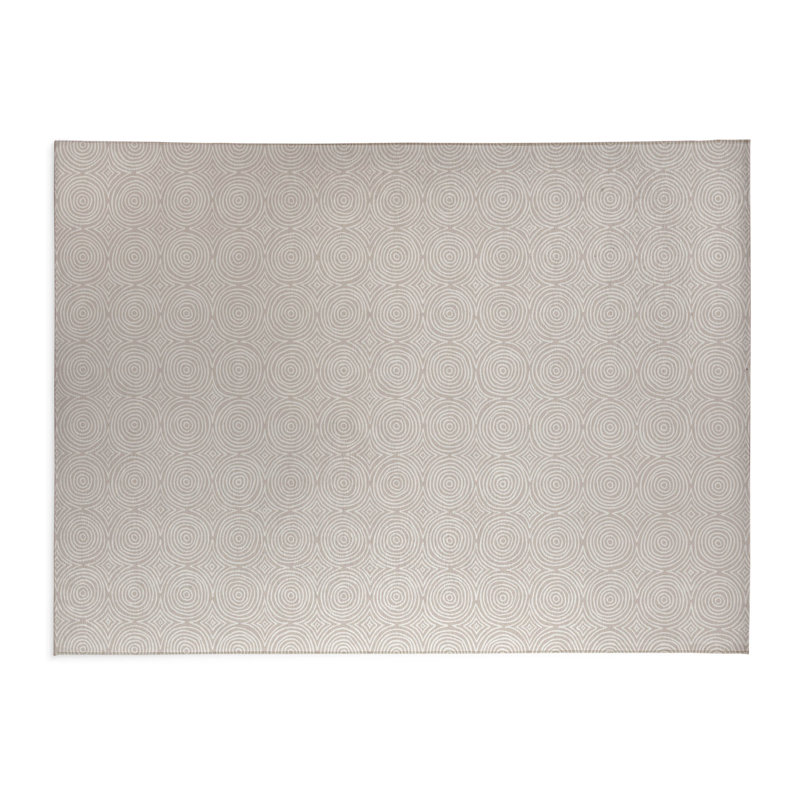 Tapis d'activité Rolling Circles, Rectangle 5 pi x 7 pi, Taupe