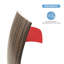 Bande de vinyle auto-adhésive de 0,14 po d'épaisseur x 1,57 po de largeur x 120 po de longueur pour joindre les trous de plancher, les seuils de tapis-87097472