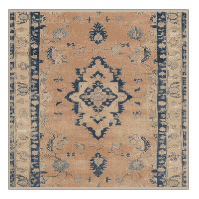 Tapis brun lavable à la machine