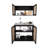 Ashura 39.3" W Manufactured Wood 2-Piece Kitchen Cabinet Set with Sink Base and Wall Cabinet- Wenge-604702543