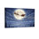 «Christmas Santa Flying Sleigh Moon Night Landscape Snow Trees Stars», ensemble de 3 impressions sur toile