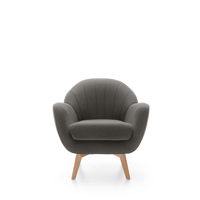 Percy Upholstered Accent Chair, Stone