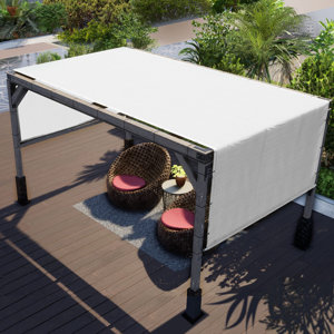 Colourtree Pergola Cover High Density Shade Replacement Canopy with Stainless Steel Weighted Rod