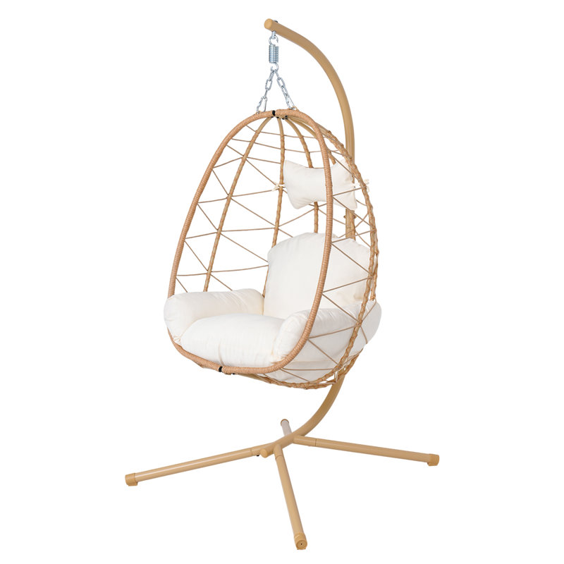 Chaise hamac suspendue et pliable en métal