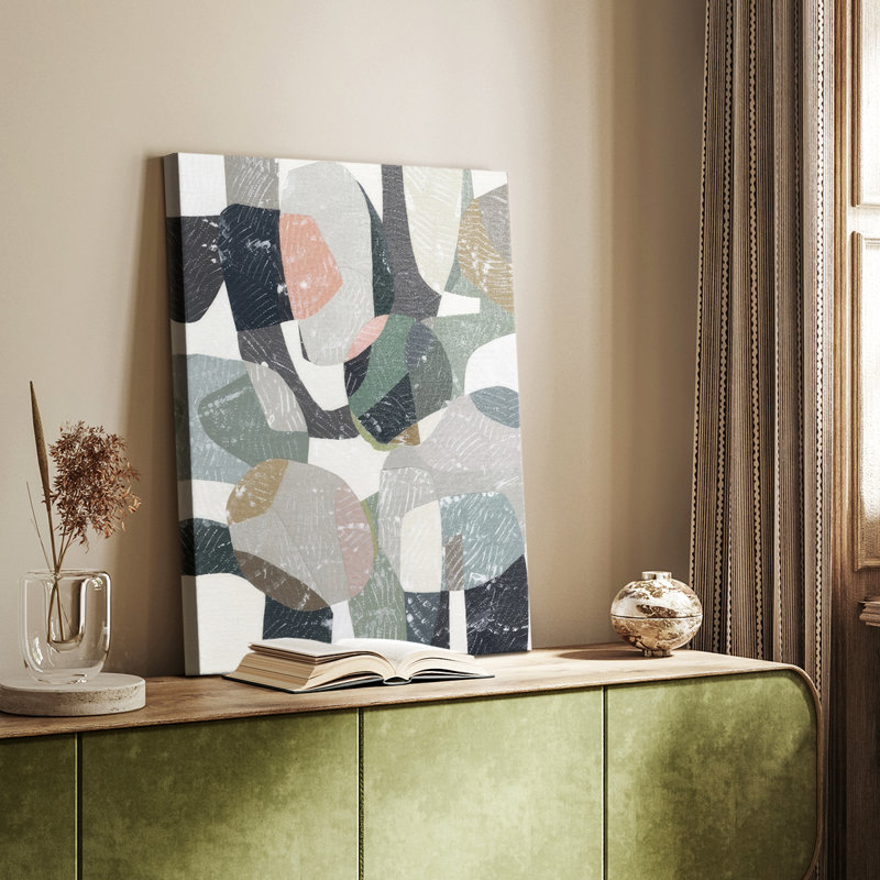 «Regle Me Down I» - Cavas enveloppés de galerie, H 48 po x l 32 po