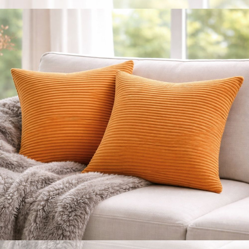 Natica Square Scatter Cushion Cover Pack of 4, Red