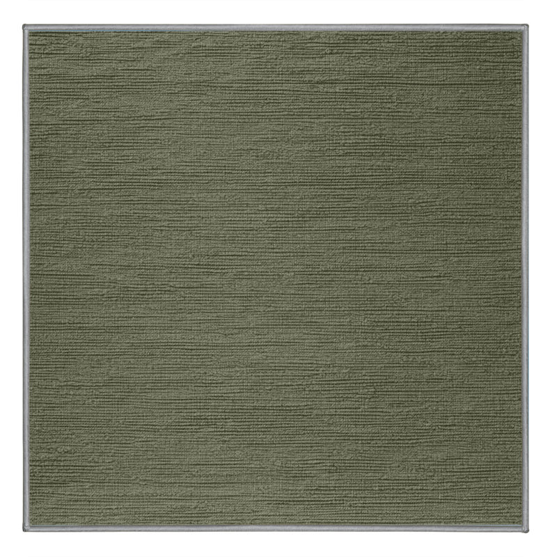 Tapis brun uni lavable à la machine, Carré 3 pi