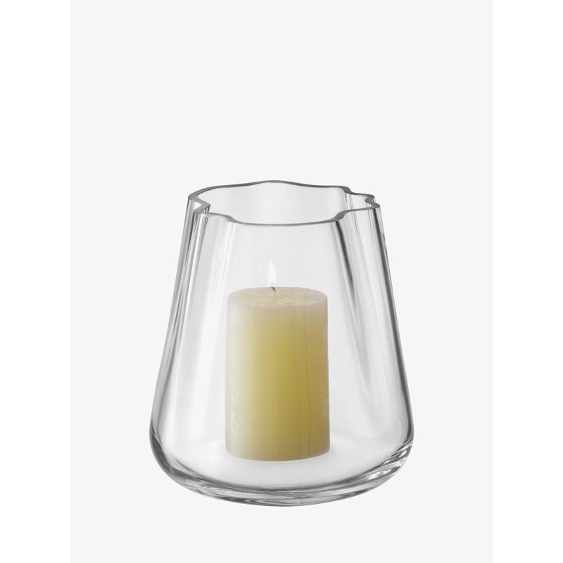 Lagoon Glass Tabletop Hurricane, 7.25" H x 6.75 W x 6.75" D, Clear
