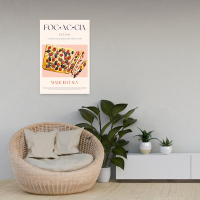 Art mural contemporain cerisier Focaccia