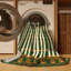 Tapis vert art déco lavable à la machine-1470592937