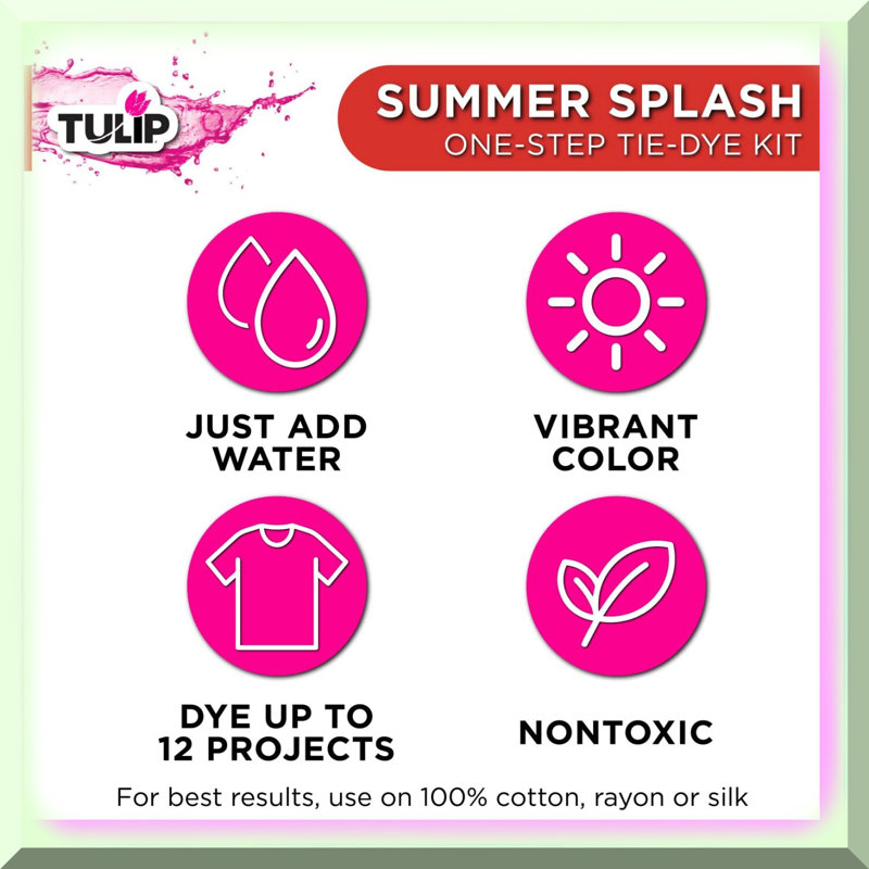 Summer Splash Tie-Dye Kit with 8 Colors